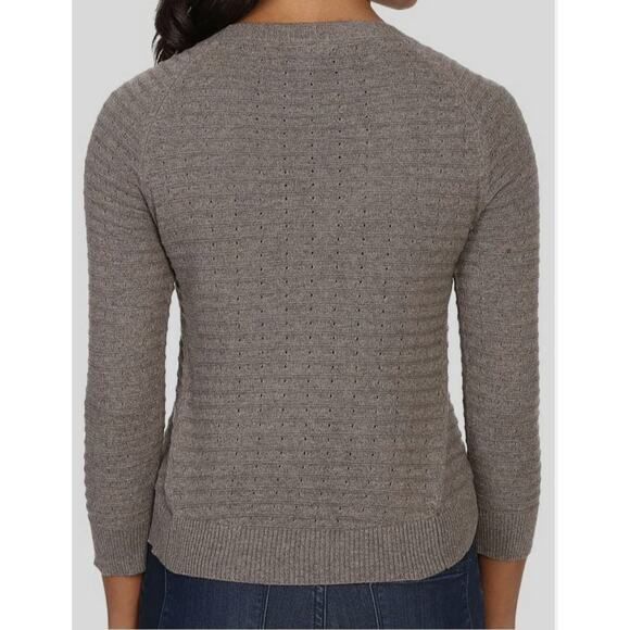 Toad & Co. Brown 100% Organic Cotton Summery Cropped Pullover Sweater,Size S,EUC - Picture 4 of 8